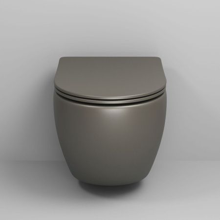 Унитаз подвесной Grossman Color GR-4455GSMS зеленый с сиденьем безободковый каскадный смыв