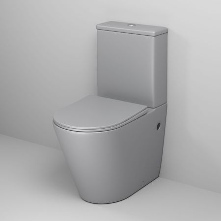 Унитаз напольный с бачком Grossman Color GR-4480GLMS светло-серый с сиденьем микролифт безободковый каскадный смыв