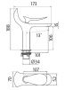 Смеситель Creavit FG1501 на раковину хром