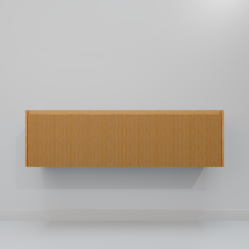 Тумба под раковину ArtDecco Elizabeth (Элизабет) AEL14W11D000 140x45x40 подвесная цвет белый дуб - фото 4