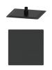 Верхний душ Wonzon & Woghand WW-88DP02-MB 30х30 черный