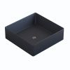 Раковина из искусственного камня Uperwood Square 291020211 40х40 накладная цвет серый