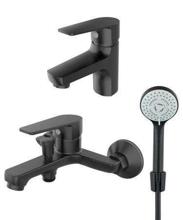 Душевой гарнитур Orange Loop M26-311b настенный черный