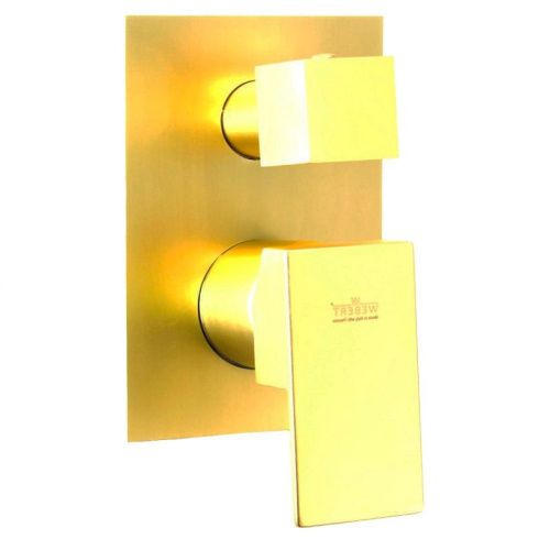 Смеситель для ванны и душа Webert Pegaso PE880601794 встраиваемый в стену золото - фото 2