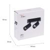 Трековый магнитный светильник Reluce 13005-9.3-002UR magnetic LED2x5W BK CCT+SMART