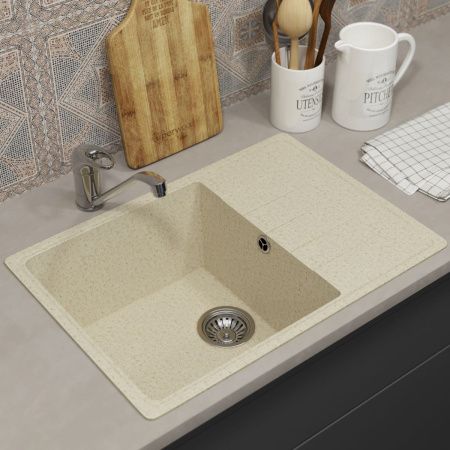 Кухонная мойка Uperwood ECON UPD-506 4910201240 60х40 цвет бежевый поверхность матовая