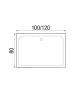 Душевой поддон акриловый Wemor 10000006059 120х80 белый с каркасом