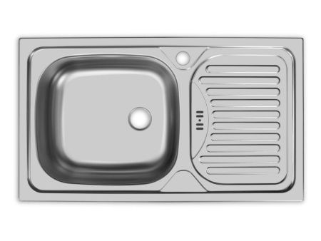 Кухонная мойка Ukinox Классика CLM760.435 -GW6K 2L 75х45 цвет нержавеющая сталь поверхность матовая