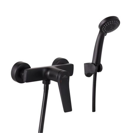 Смеситель для ванны и душа Fashun A2086-7 настенный черный