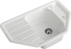 Кухонная мойка Granfest Corner C-800E иней 79х49 цвет белый поверхность матовая
