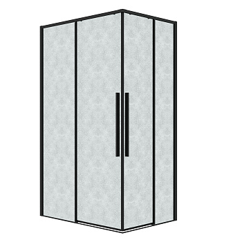 Душевой уголок Grossman Galaxy 300.K33.01.1110.21.02 110х100 стекло прозрачное профиль черный матовый без поддона