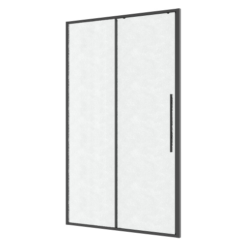 Душевая дверь Niagara Nova NG-34-L11CHGR 110х195 стекло шиншилла профиль графит матовый - фото 2
