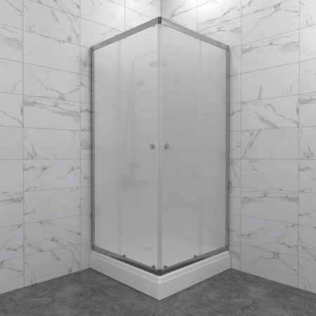 Душевой уголок Тритон Вента Щ0000067980 80х80 стекло матовое профиль хром с поддоном