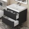 Тумба под раковину Uperwood Tanos 291020230 60х50 подвесная цвет черный