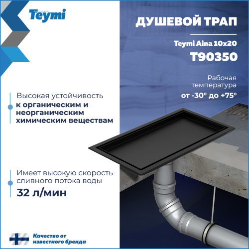 Душевой лоток Teymi Aina T90350 в пол - фото 3