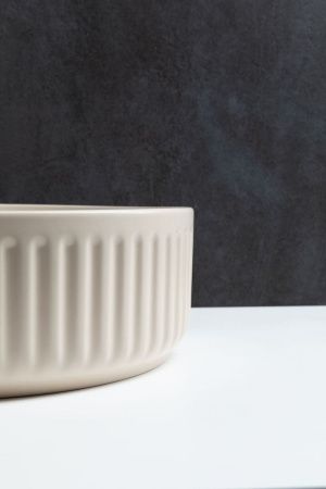 Раковина керамическая Allen Brau Fantasy 4.11032.IV 40х40 накладная цвет бежевый без отверстий под смеситель