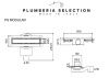 Душевой лоток Plumberia Selection PSM MODULAR PSM50MT 50х5 нержавеющая сталь