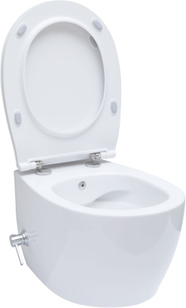 Чаша унитаза подвесная Allen Brau Fantasy 4.11HC1.20 цвет белый без сиденья безободковая каскадный смыв