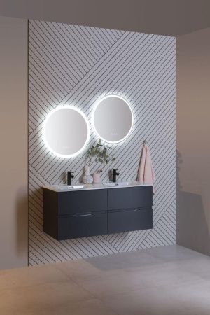 Раковина керамическая Allen Brau Glority 1.35011.20 120х50 полувстраиваемая цвет белый 2 отверстия под смеситель