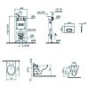 Комплект унитаз с инсталляцией и клавишей смыва Vitra Normus 9773B003-7203