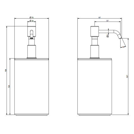 Дозатор для жидкого мыла Gessi Rilievo 59538#031