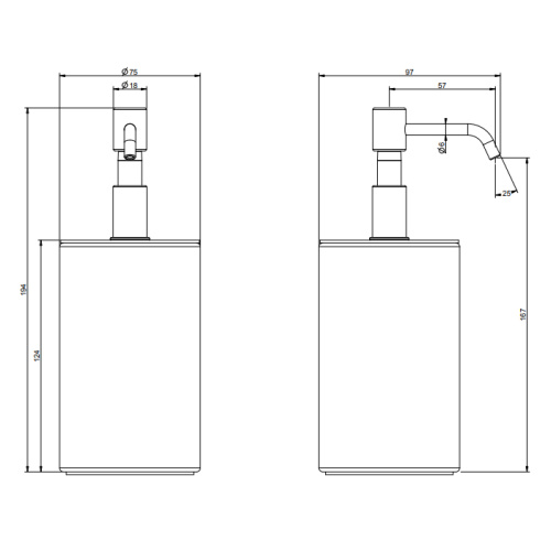 Дозатор для жидкого мыла Gessi Rilievo 59538#031 - фото 2