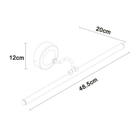 Подсветка для зеркал Arte Lamp Sol (Сол) A7908AP-1BK