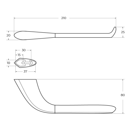 Бумагодержатель Cezares LINER LINER-PH-GM