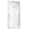 Ванна чугунная Delice Aurora DLR230606R 170х75 пристенная прямоугольная без ножек с отверстиями под ручки