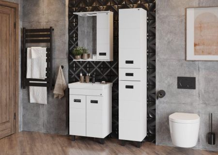 Зеркало-шкаф Onika Балтика 205846 60х70 подвесной цвет белый