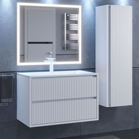 Тумба под раковину Uperwood Next Premium 3930205157 80х50 подвесная цвет белый
