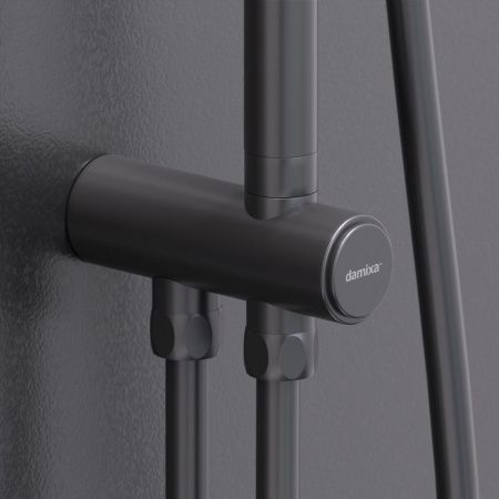 Душевая стойка Damixa Apollo 947000300 настенная цвет черный