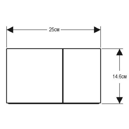 Клавиша смыва механическая Geberit Sigma 115.622.14.1 цвет черный