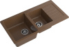 Кухонная мойка Granfest Practik P-980KL терракот 98х50 цвет коричневый поверхность матовая