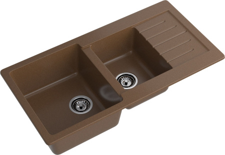 Кухонная мойка Granfest Practik P-980KL терракот 98х50 цвет коричневый поверхность матовая