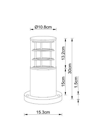 Ландшафтный светильник Arte Lamp Tokyo (Токыо) A5315FN-1BK