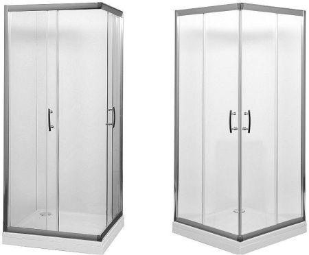 Душевой уголок Aquanet Alfa NAA1142 100х100 стекло прозрачное профиль хром глянцевый без поддона