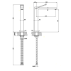 Смеситель Gessi Rettangolo K 53004#031 на раковину хром