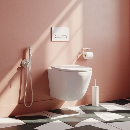 Унитаз подвесной IDDIS Blanco Q BLQNDSEI25 белый с сиденьем микролифт безободковый смыв торнадо