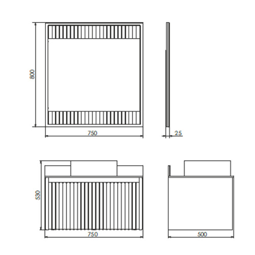 Тумба с раковиной Comforty 00-00012270CF 75x50x53 - фото 2