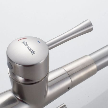 Смеситель для кухни Shevanik S528L на мойку сатин