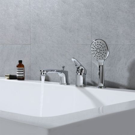 Смеситель LeMark Luna LM4145C на борт ванны хром