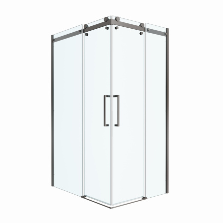 Душевой уголок BelBagno MARINO MARINO-2-AH-2-120/90-C-GM 120х90 стекло прозрачное профиль оружейная сталь без поддона