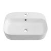 Раковина керамическая Cezares CZR-6616 60х40 накладная цвет белый 1 отверстие под смеситель