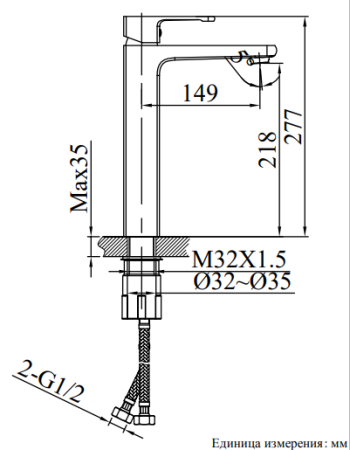 Смеситель для раковины AltroBagno Lamberto AltroBagnoLamberto010212Cr на столешницу хром