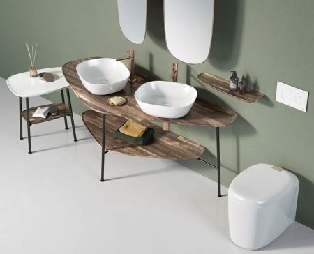 Консоль под раковину Vitra Plural 64043 160х70 напольная цвет коричневый