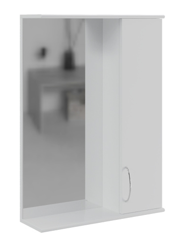 Зеркало-шкаф Orange Лайт LA-50ZSW 50х16х71 подвесной цвет белый - фото 2