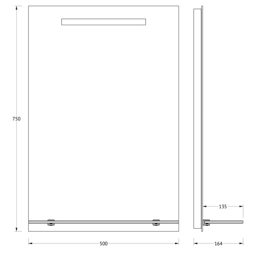 Зеркало со встроенным LED-светильником Evoform Ledline-S BY 2152 50х75 - фото 2