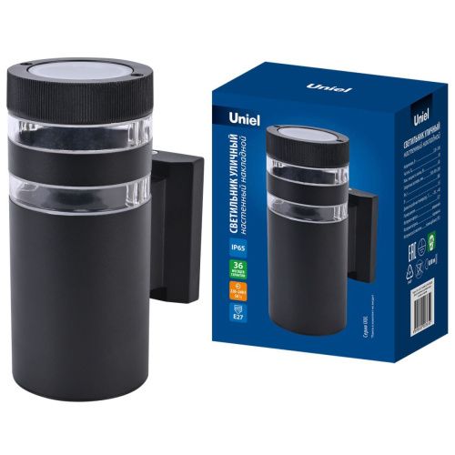 Уличный настенный светильник Uniel UUL-A01S UUL-S19A 60W/E27 IP65 BLACK - фото 4