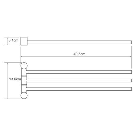Полотенцедержатель WasserKRAFT 1533